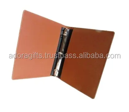 Binder Kulit Imitasi A5 3 Cincin/Binder Cincin Kecil/3 Cincin Binder Logam