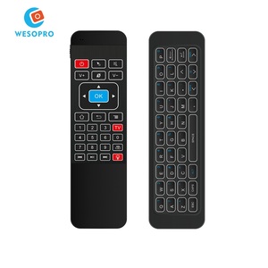 WESOPRO 2,4 GHz de Control remoto MP3/MP3B Air Mouse teclado inalámbrico con luz de fondo para Android Mini PC TV Box - Product Image 1