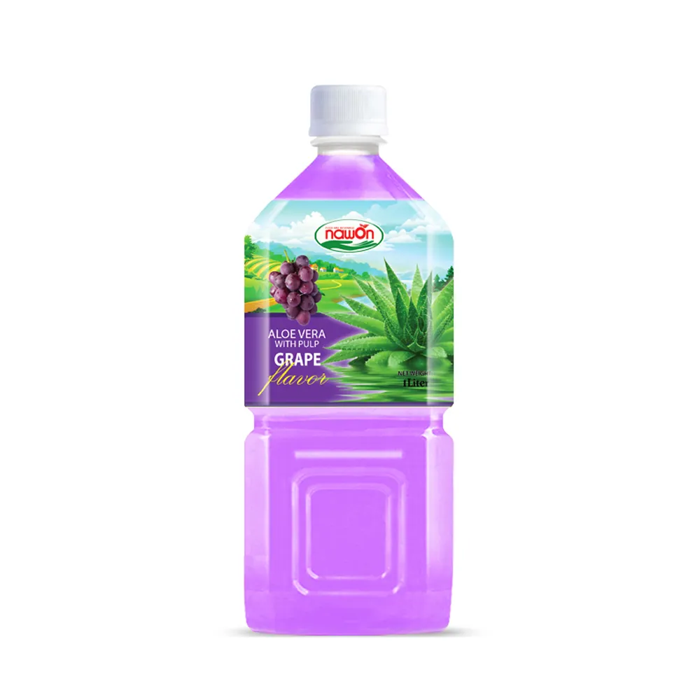 1L NAWON uva tropicale aloe vera bevanda con polpa di zucchero senza concentrato di vitamine naturali e fresche