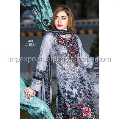 Pakistan pakaian rumput klasik/setelan desainer rumput Pakistan di Lahore/grosir jas rumput Pakistan
