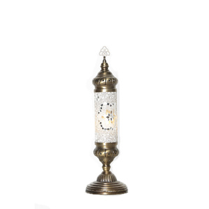 โคมไฟแก้วโมเสคทรงสูงแบบตุรกี - Product Image 1