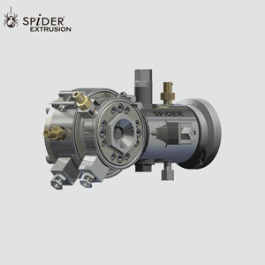 Wire Cable <strong>Extruder</strong> Key Component Extrusion Crosshead <strong>Die</strong> <strong>Head</strong> With Bypass & Flange
