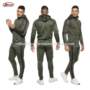 Toptan erkek eşofman spor spor koşu takım elbise spor açık düz kapşonlu spor eşofman takımlar