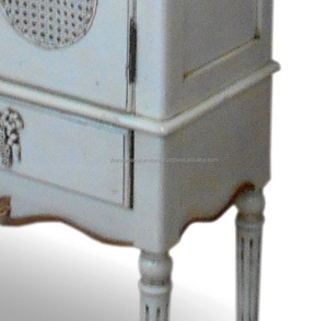 客厅家具 -- 法国破旧别致的木柜与2藤门起居室的家具 - Product Image 6