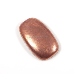 天然愚か者金銅黄鉄鉱長方形カボション25x 15mm 31.45 Ctsルーズレッドジェムストーンネックレス作り用