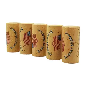 Multi-Colored High-Quality Natural Cork Stoppers for Wine All sizes different qualities and customization
