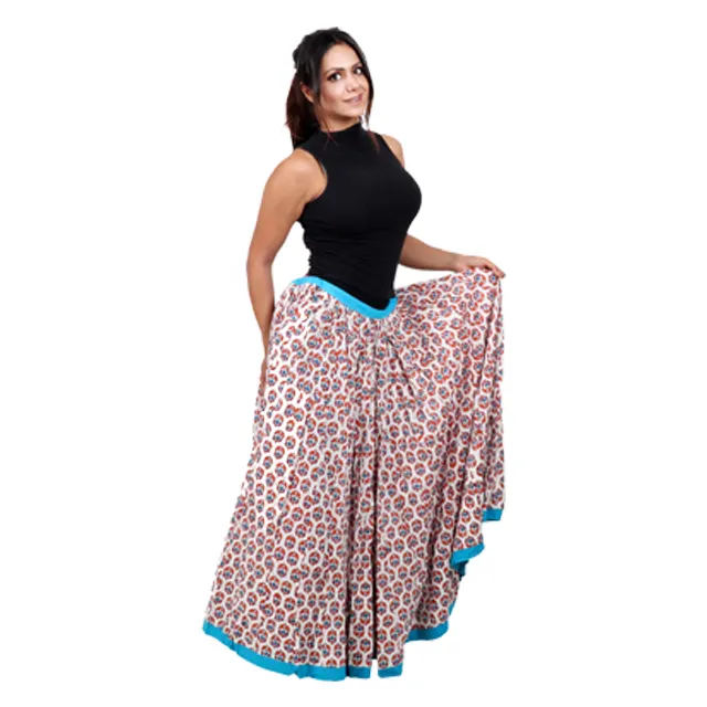 Saias de lehenga pintadas à mão para meninas