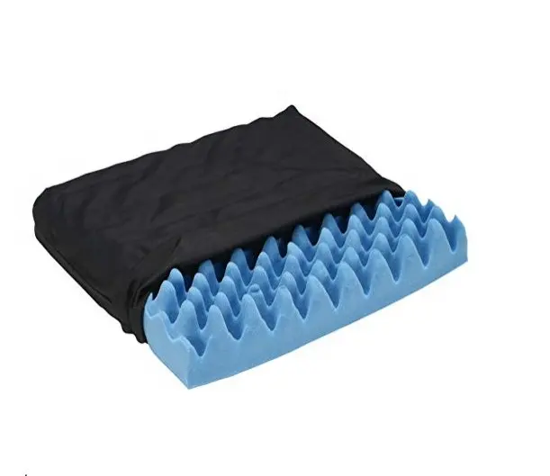 Coussin à œufs pour fauteuil roulant, mousse à mémoire de forme médicale avec couvercle amovible