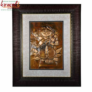 Ganesh电线艺术与默图伯尼画印第安村庄绘画与自然色 - Product Image 5