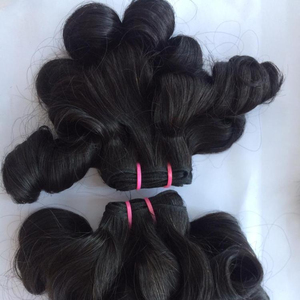 Işlenmemiş doğal Funmi dalgalı cilt atkı boyama çift insan saç demeti toptan Peru Vietnam birmanya düz birmanya tarzı saç - Product Image 1