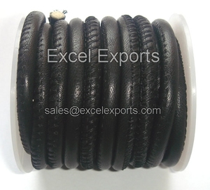 ジュエリー製造アクセサリークロスステッチナッパレザーコード3mm 4mm 5mm卸売業者Excel Exports