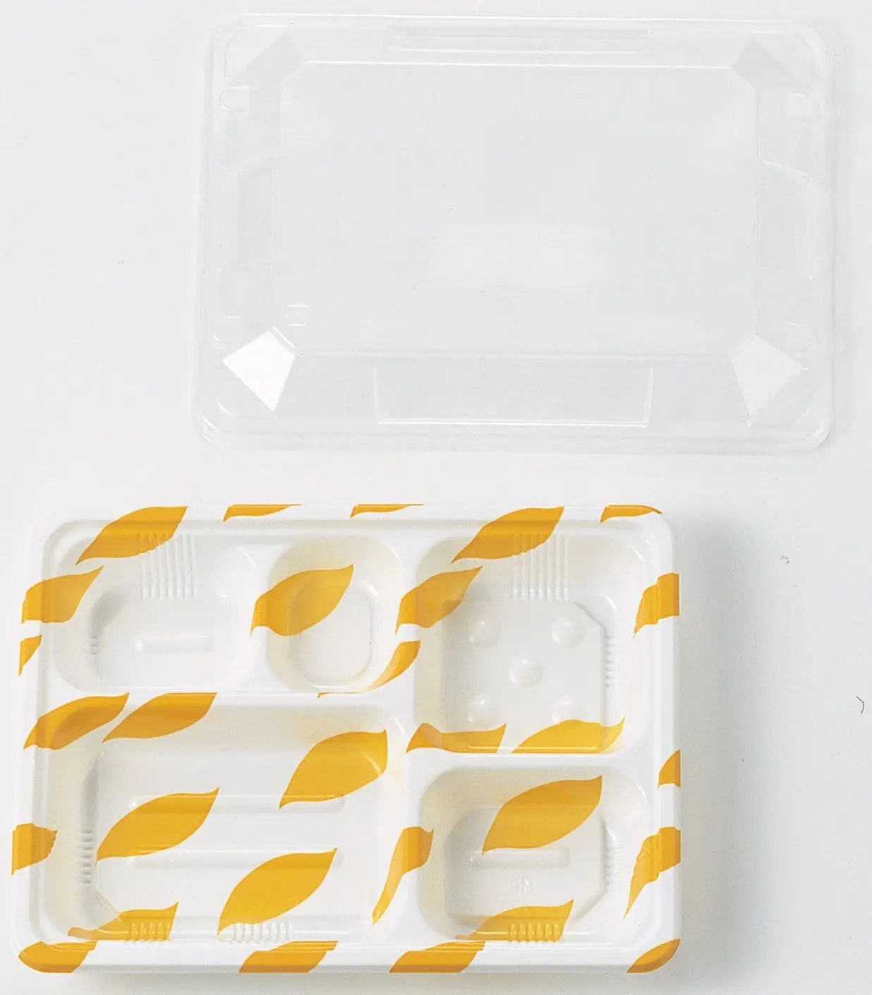 Boîtes de rangement jetables pour aliments à emporter et bacs, plaque d'emballage en plastique japonaise, 800 pièces