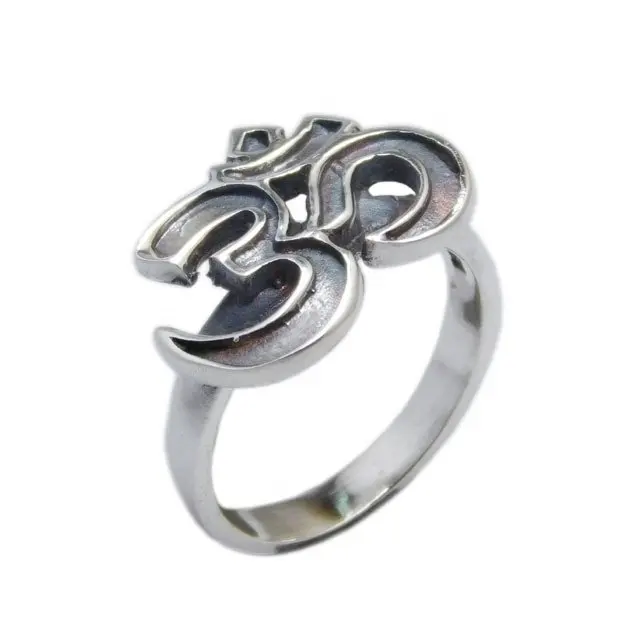 Om Lord anello in argento Sterling gioielli 925 anello in argento massiccio gioielli 925 anello fatto a mano