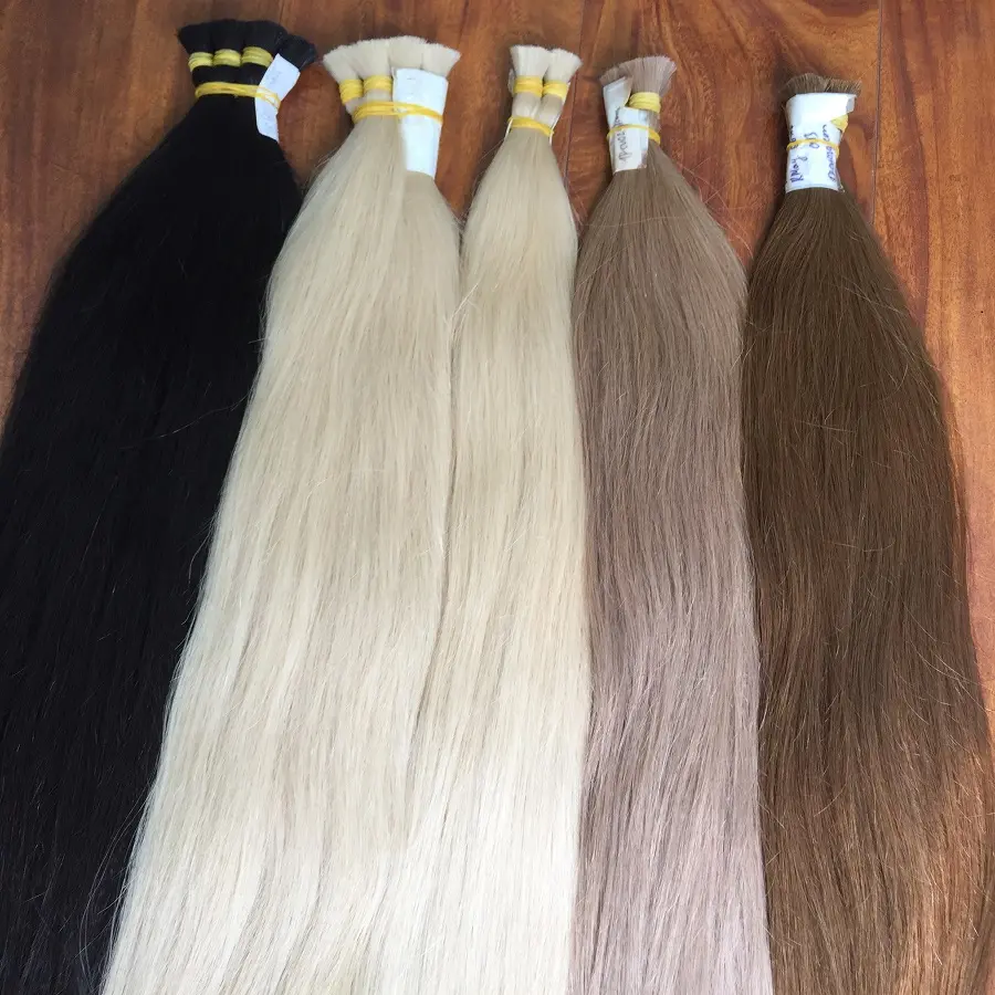 Alle Farben Haar Großhandel gute Qualität Haar 100% remy vietnam ischen Haar verlängerungen für den Export in Bulk-Genie Schuss
