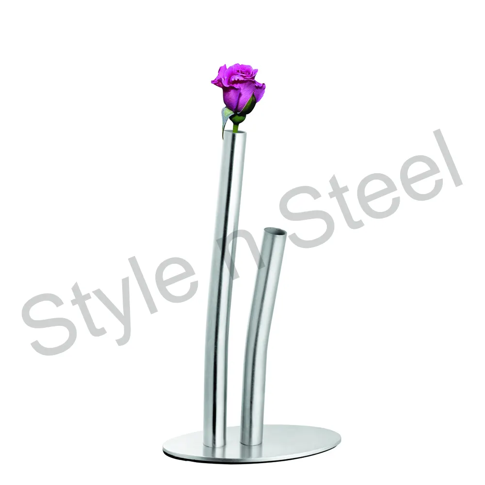 Flower Vase Stainless Steel wedding flower vase for gallery flower vase home decor at wholesale price