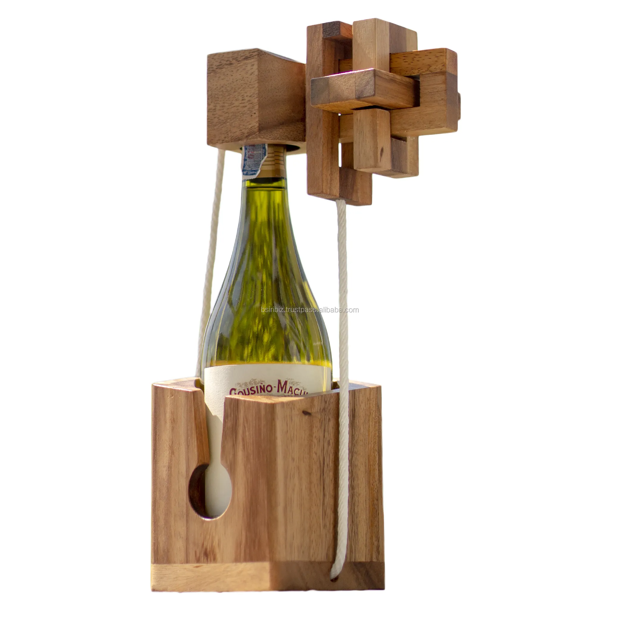 Giocattoli da cucina CCO bottiglia di vino Puzzle in legno per adulti cervello Teaser giochi per adulti festa nuove idee di prodotto 2023