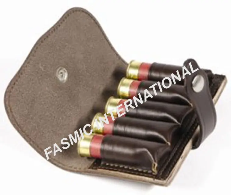 Original Leather Bullet Cartridge Belt Pouch