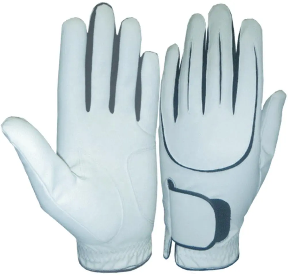 Grace sarung tangan olahraga berwarna putih sarung tangan dapat disesuaikan sarung tangan pria kulit lembut uniseks Logo kustom dan gaya sarung tangan Golf Handschuhe