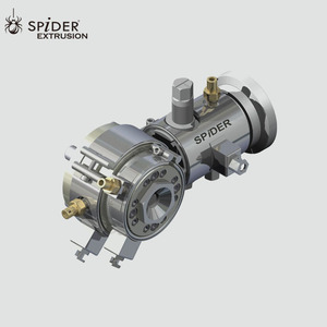 Wire Cable <strong>Extruder</strong> Key Component Extrusion Crosshead <strong>Die</strong> <strong>Head</strong> With Bypass & Flange