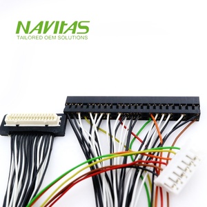 DF9สายเคเบิลไฮโรส1มม. A3B-44D-2C <span class=keywords><strong>LED</strong></span> Lvds สำหรับประกอบ Hirose ตามสั่ง