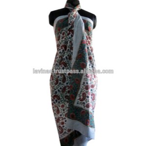 Cotton Sexy Bikini Beach Wear Dress Floral Pareo <strong>Sarong</strong> Cover up Wrap - Product Image 4