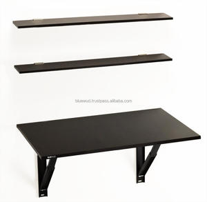<strong>Folding</strong> Wall Mounted Study/<strong>Computer</strong>/Laptop/Office <strong>Table</strong> <strong>with</strong> Wall Book <strong>Shelves</strong>