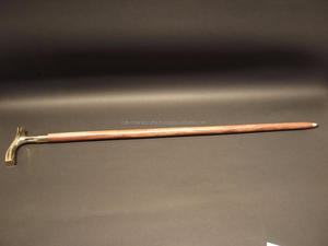 Calvin Kerajinan Tangan Tongkat Berjalan, Tongkat Dipoles Kuningan Pegangan Kayu Coklat untuk Pria & Wanita Tua CHWKS36066 - Product Image 3