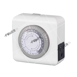 Innen Mechanische Outlet Timer, 24 Stunde Programmierbare Stecker In Licht Timer Schalter für Elektrische Outlets mit 2 Geerdet Outlets