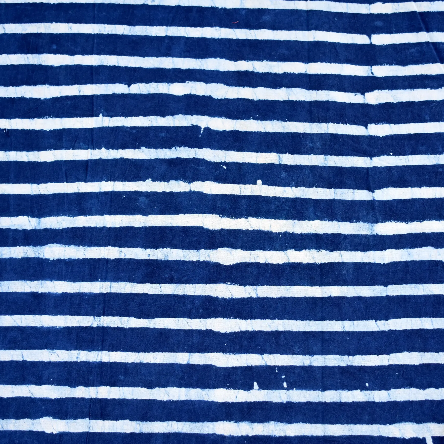 Textiles para el hogar, tela de algodón azul índigo con estampado de bloque de rayas indias, hecho a mano, material orgánico para hacer vestidos al por mayor