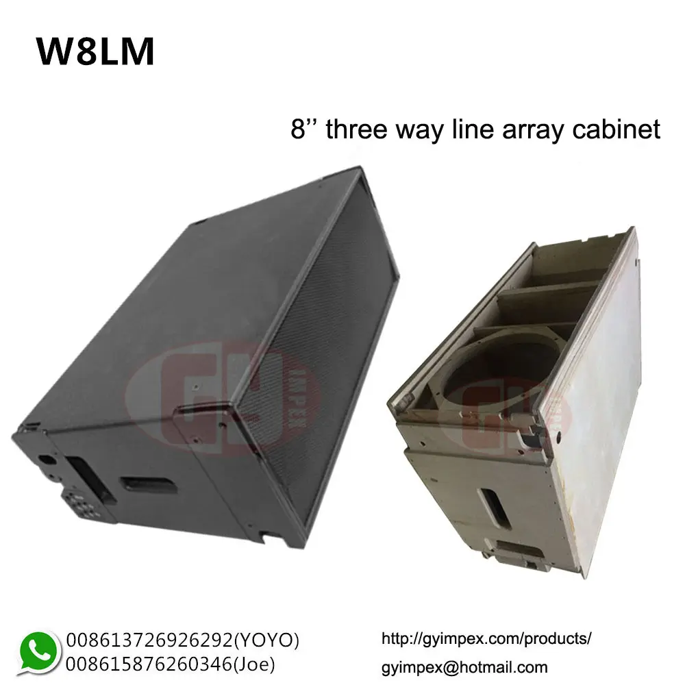 Aplicações de média escala de três vias único W8LM 8 polegadas mini gabinete de line array