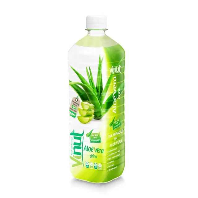 Premium Aloe vera içeceği şişe VINUT aloe vera 1.5L pet şişe güzellik içecek ucuz fiyat en çok satan özel etiket OEM ODM lal