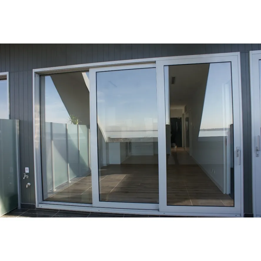 Double Glazed Aluminium Automatic Stacking Sliding Glass Doors Australia Standard Sliding Glass Door Size