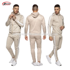 Eşofman şerit erkek kapüşonlu eşofman veya spor vücut geliştirme eşofman kırmızı boynuz spor