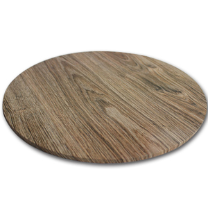 6mm yuvarlak koyu ahşap desen mdf kek kurulu/masonite kek kurulu
