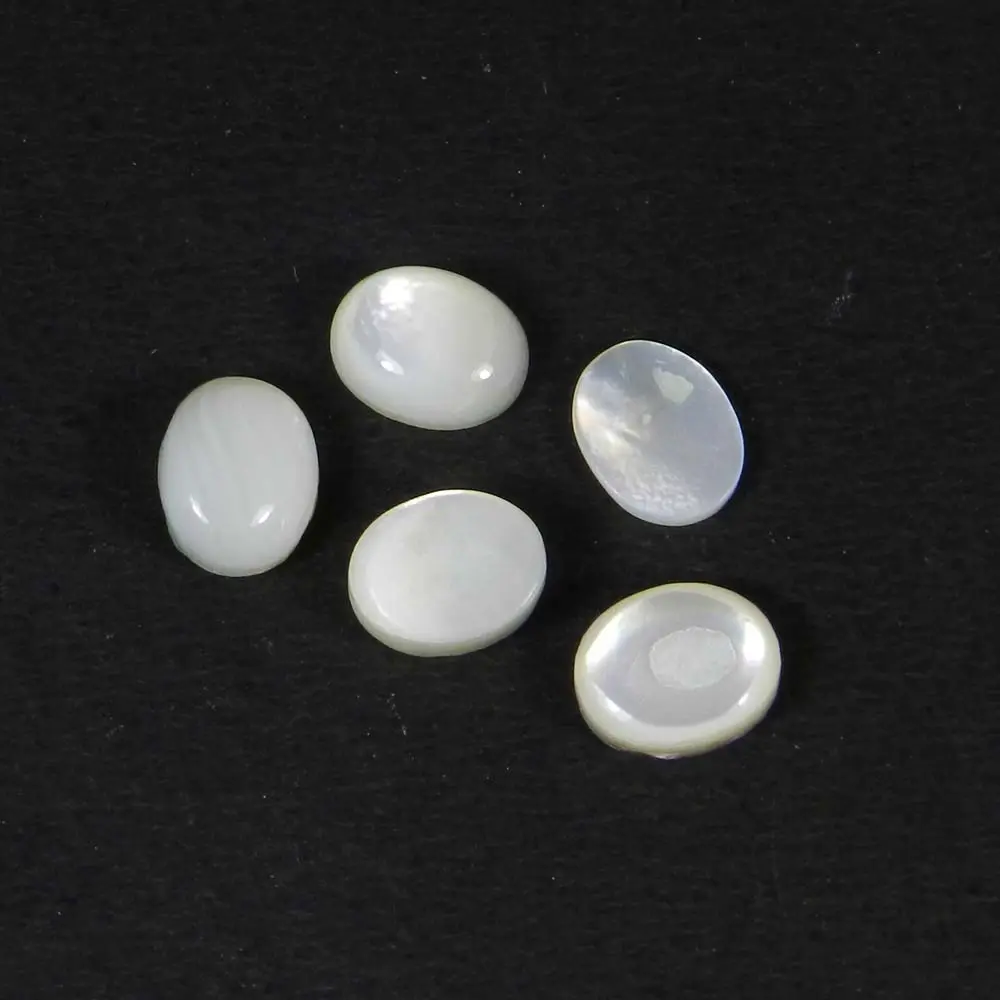 Mutter von perle 9x7mm oval cabochon edelstein