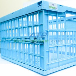 Cesta de transporte de plástico plegable, caja apilable de Litht con varios colores - Product Image 2