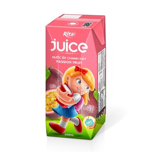 子供のための最高の健康食品ジュースフルーツジュース200ml紙箱パッキング情熱FruitJuice短納期と質の高いサービス - Product Image 2