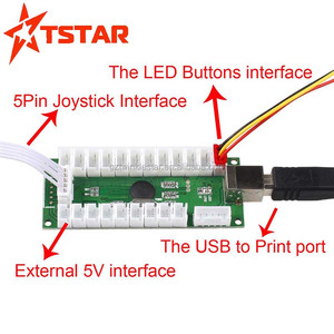 Usb-джойстик кодировщик со светодиодной подсветкой для джойстик игровой контроллер - Product Image 2