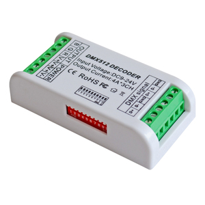 Mini 3 veya 4 Kanal LED DMX512 Dekoder Çekme Kodu Sabit Kontrol ışık şeridi Sahne veya LED Reklam Tabelaları - Product Image 1