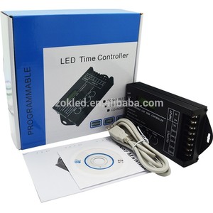 TC423 Time Programable <strong>RGB</strong> <strong>LED</strong> <strong>Controller</strong> AC100V 240V 5Channel Total Output 20A Common Anode Programmable - Product Image 2