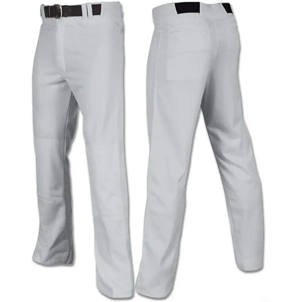 Özel erkek beyaz şerit gençlik 5XL toptan beyzbol pantolonu yüksek kaliteli özelleştirilmiş