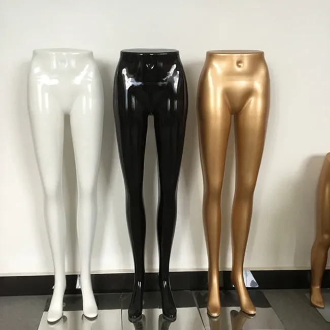 Présentoir de vêtements en promotion, jambes inférieure réalistes, pantalon femme, mannequin