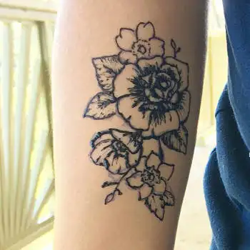 Corpo Tatuagem de Henna Creme Hanna Pintados À Mão Pintado Tatuagem preta Melhor Utilização de Compostos Orgânicos