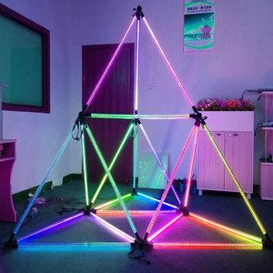 กลางแจ้ง Scenografix DMX Rgb นำ3D พิกเซลหลอดไฟ
