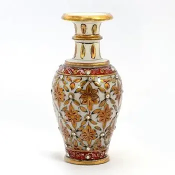 Vase à fleurs décoratifs en marbre, Pot de fleurs en marbre naturel, acheter le dernier design, meilleur prix en inde