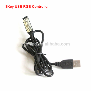 DC5V-24V 3 ключа/24 клавиши, 17 клавиш/44-клавишный пульт RF беспроводной мини пульт дистанционного управления ручной переключатель для цветных (RGB) светодиодных лент USB RGB светодиодный контроллер - Product Image 3