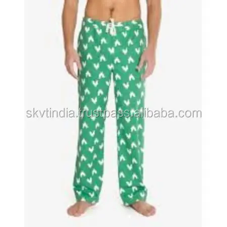 printed designed cotton flannel pajama pant cotton