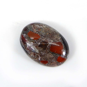Natural <strong>Conglomerate</strong> Jasper Gemstone 21x15mm Oval Cabochon 18.20 Cts Loose Gemstone - Product Image 2