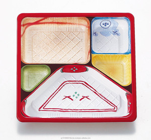 מסעדה takeout מיכלים takeawway תיבת ארוחת צהריים חד פעמי חבילת סושי <span class=keywords><strong>5</strong></span> תא עץ יפן