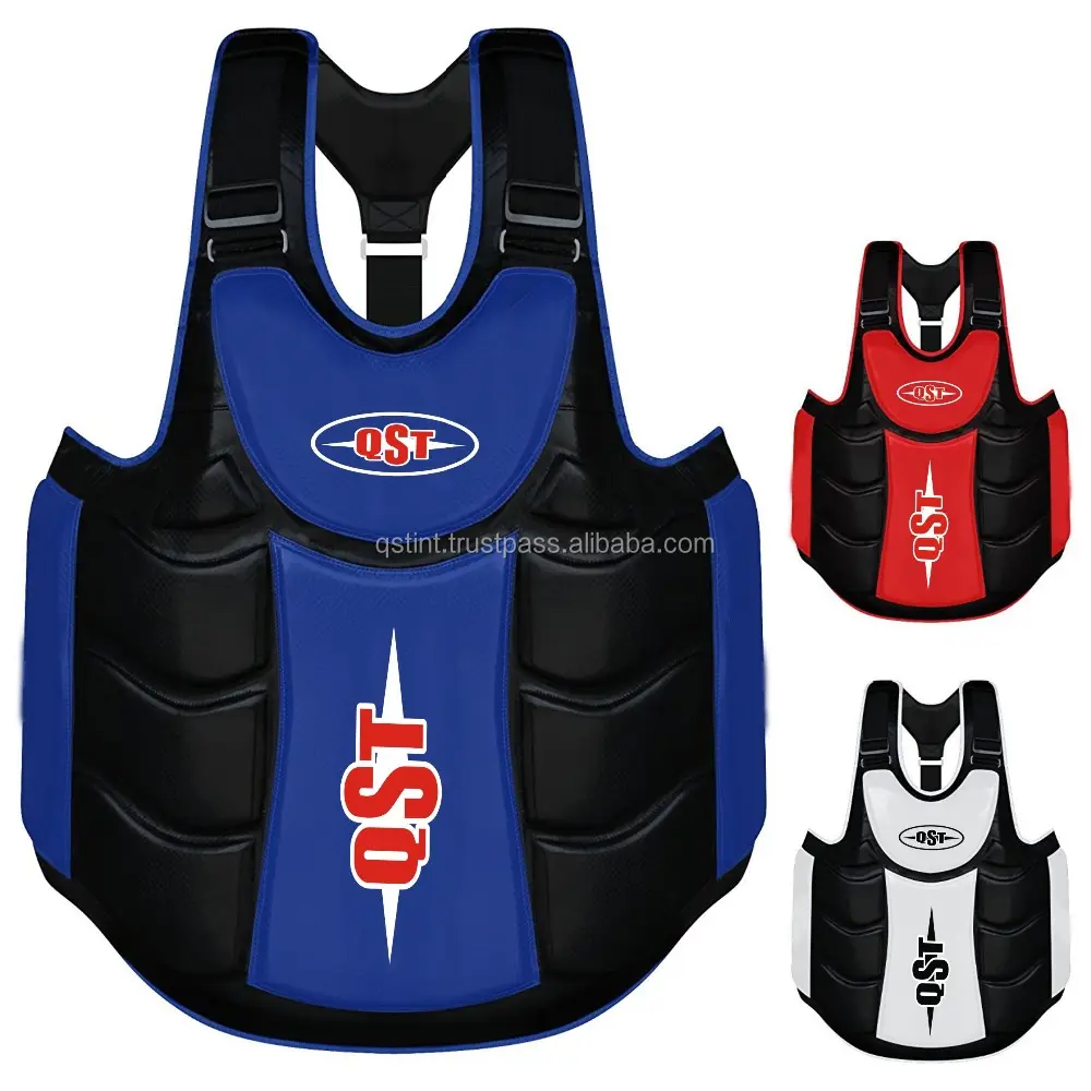 Custom New Arrival Best Design Leather Kick Boxing MMA Muay Thai Body Protector Boxing Chest Guard